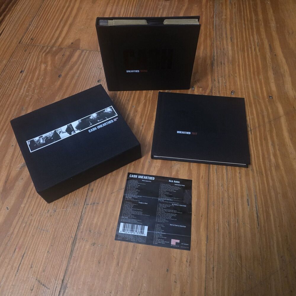 Johnny Cash Unearthed CD 5 Disc Book Box Set 2003 American Recordings Rick Rubin